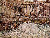 Egon Schiele Famous Paintings - The Mill